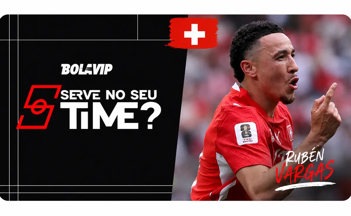 Serve no seu time? Rubén Vargas faz grande partida com gol e assistência e garante vitória da Suíça