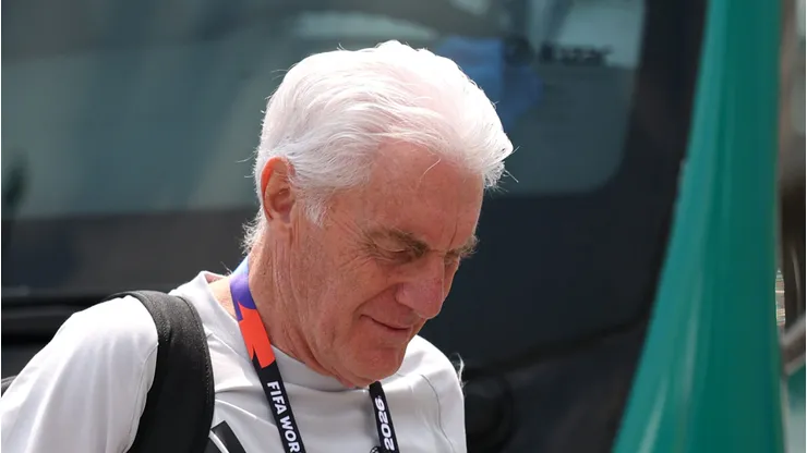 MEXICO CITY, MEXICO - JUNE 11: Hugo Broos, Head Coach of South Africa, arrives before the FIFA World Cup 2026 Group A match between Mexico and South Africa at Mexico City Stadium on June 11, 2026 in Mexico City, Mexico. (Photo by Luke Hales/Getty Images)