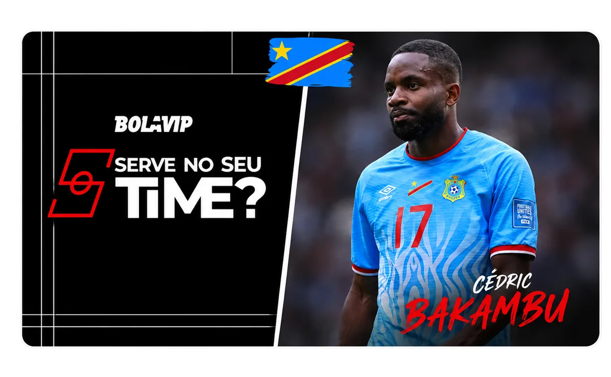 Bakambu chama atenção de torcedores em Portugal x Congo e já foi especulado em Santos e Atlético-MG