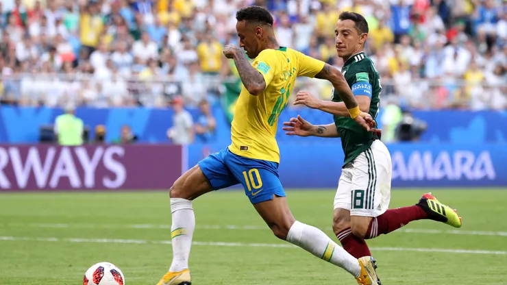 Brasil venceu o México por 2 a 0 na Copa 2018. Foto: Buda Mendes/Getty Images