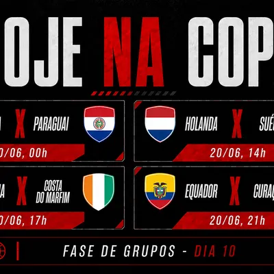Copa do Mundo tem Holanda, Alemanha e Equador em campo hoje