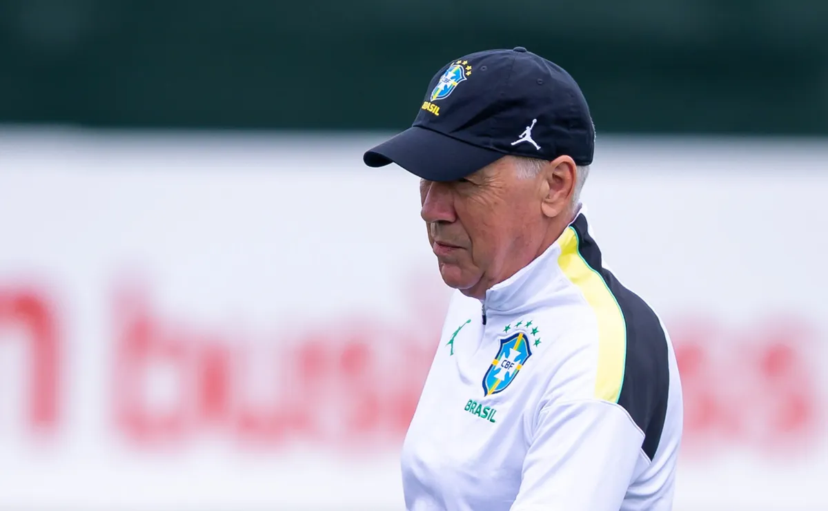 Carlo Ancelotti define os onze titulares para enfrentar o Haiti nesta sexta-feira (19)