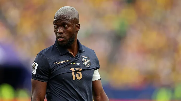 PHILADELPHIA, PENNSYLVANIA - JUNE 14: Enner Valencia #13 of Ecuador during the FIFA World Cup 2026 Group E match between Cote D'Ivoire and Ecuador at Philadelphia Stadium on June 14, 2026 in Philadelphia, Pennsylvania. (Photo by Dan Mullan/Getty Images)