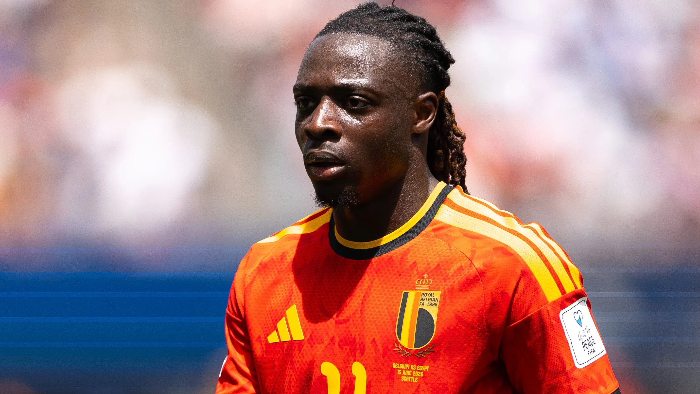Fora da partida, Doku é um dos principais jogadores da equipe. (Photo by Fran Santiago/Getty Images)