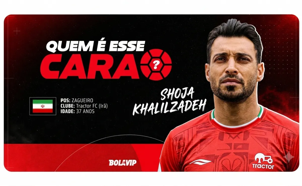 Shoja Khalilzadeh lidera defesa do Irã e ajuda a neutralizar ataque da Bélgica na Copa do Mundo