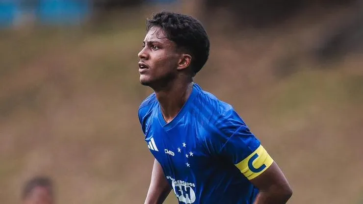 Ruan Índio em campo pelo sub-20 do Cruzeiro. Foto: Vinni Silva