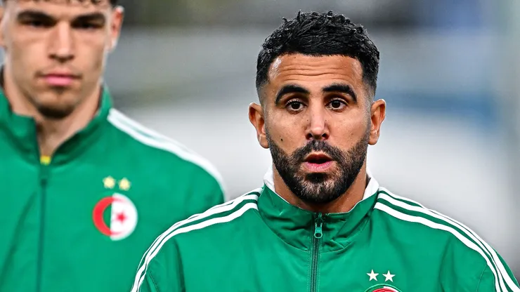 Mahrez pela Argélia. (Photo by Simone Arveda/Getty Images)