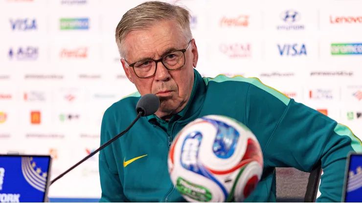 ESTADOS UNIDOS - NOVA YORK - 12/06/2026 - SELECAO BRASILEIRA, COLETIVA - O italiano Carlo Ancelotti tecnico da Selecao Brasileira durante entrevista coletiva de imprensa apos treino da equipe realizado no MetLife Stadium. Foto: Rodolfo Buhrer/AGIF