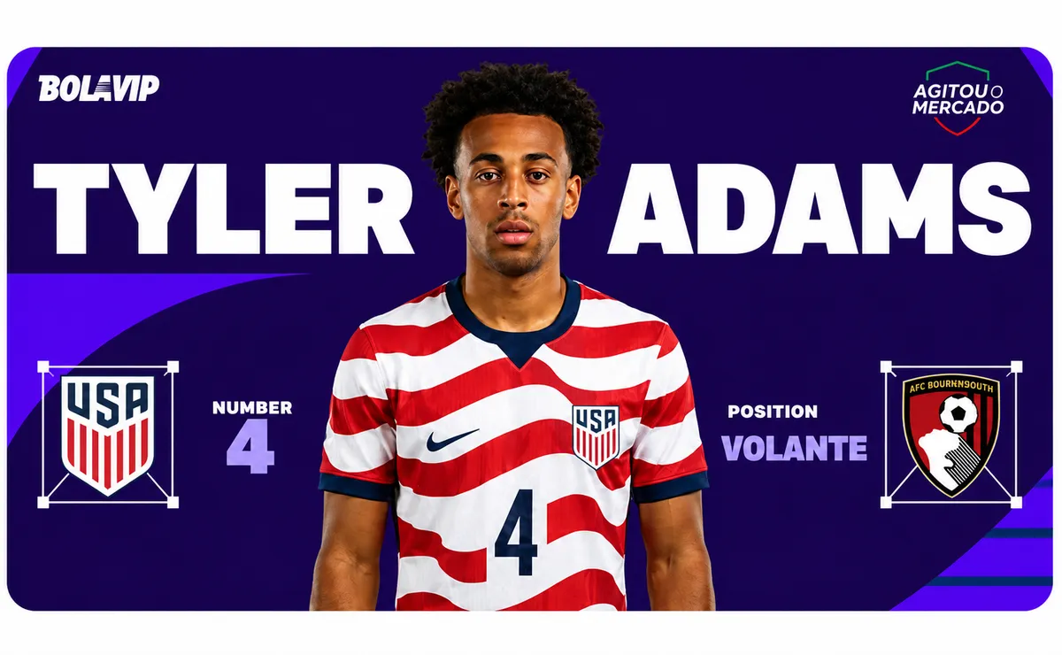 Agitou o Mercado:Tyler Adam se destaca nos Estados Unidos na Copa 2026 e vale R$ 147,8 milhões