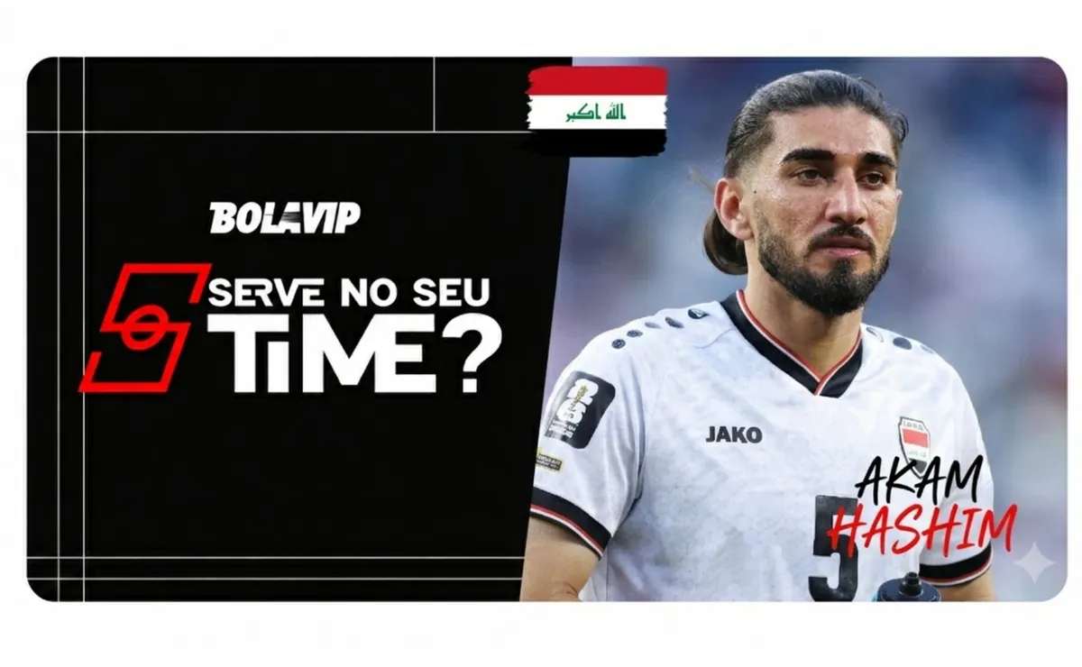 O zagueiro Akam Hashim se destacou mesmo na derrota do Iraque para a França no Mundial 2026