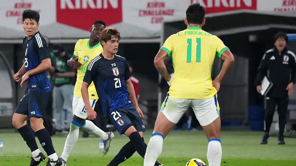 Japão e Brasil em amistoso em 2025. Foto: Koji Watanabe/Getty Images