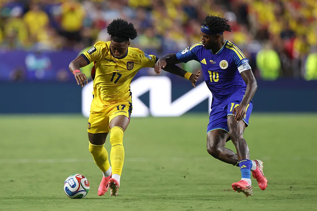 Preciado durante partida contra Curacao. Foto: Francois Nel/Getty Images