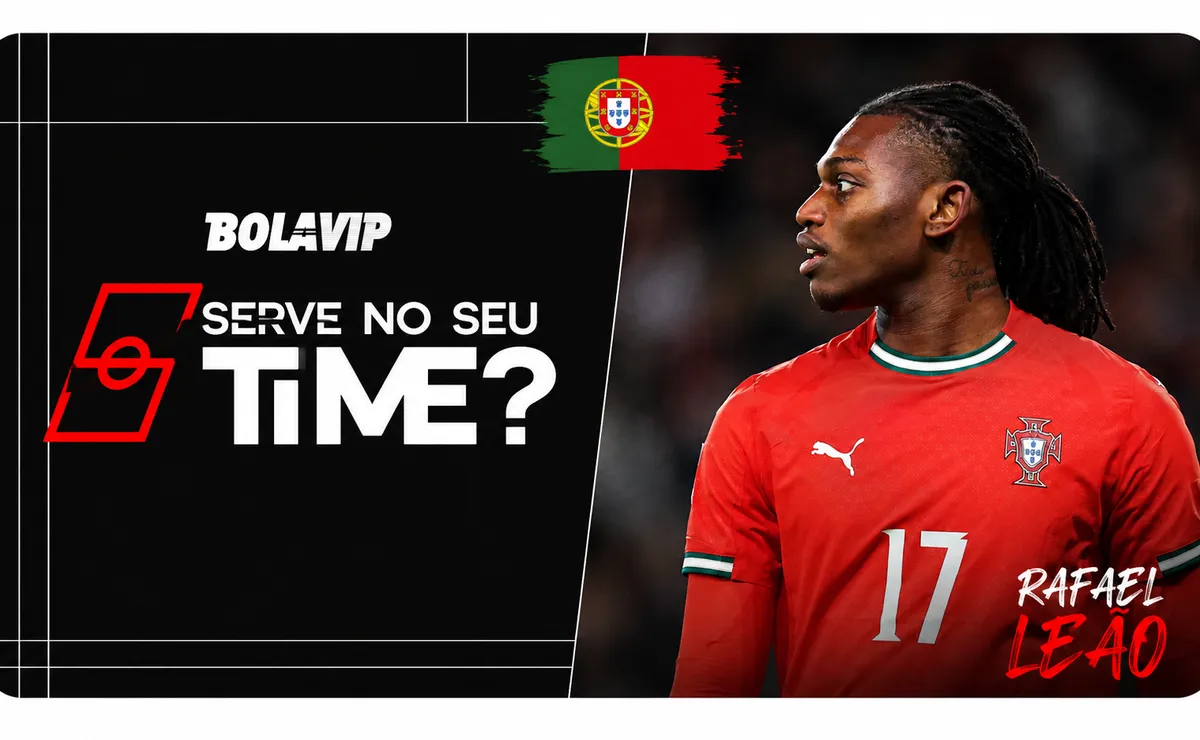 Rafael Leão marca golaço em Portugal x Uzbequistão e vira assunto nas torcidas brasileiras