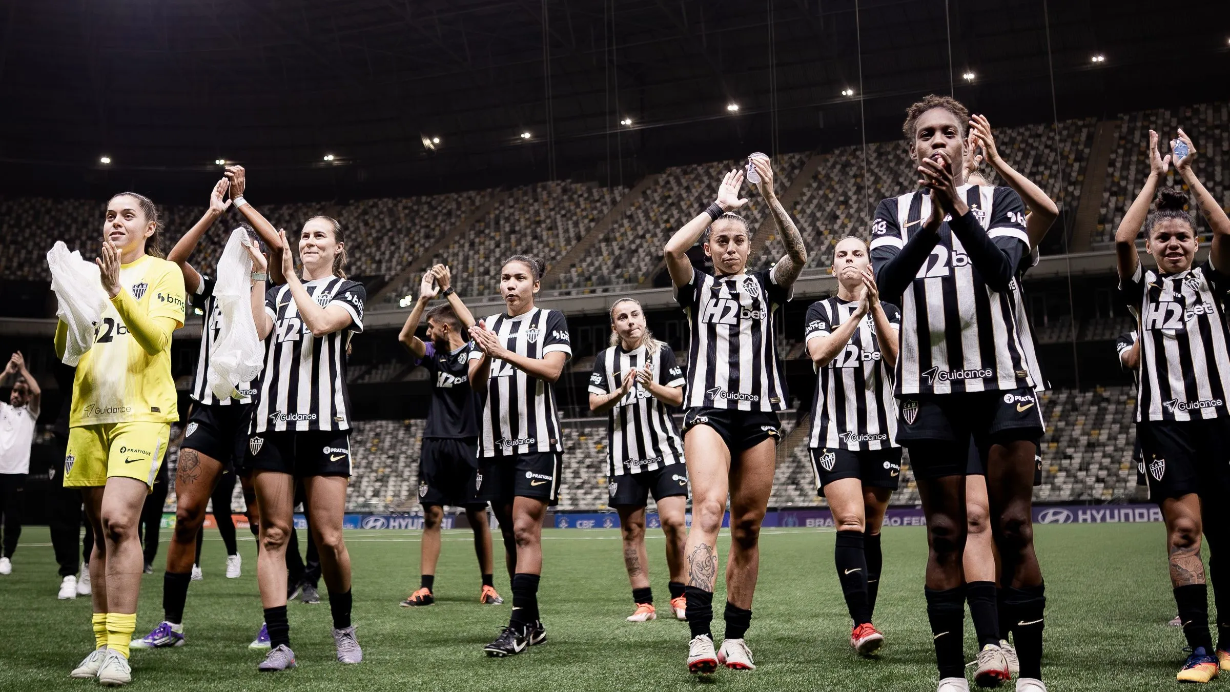 Jogadoras do Atlético-MG em campo