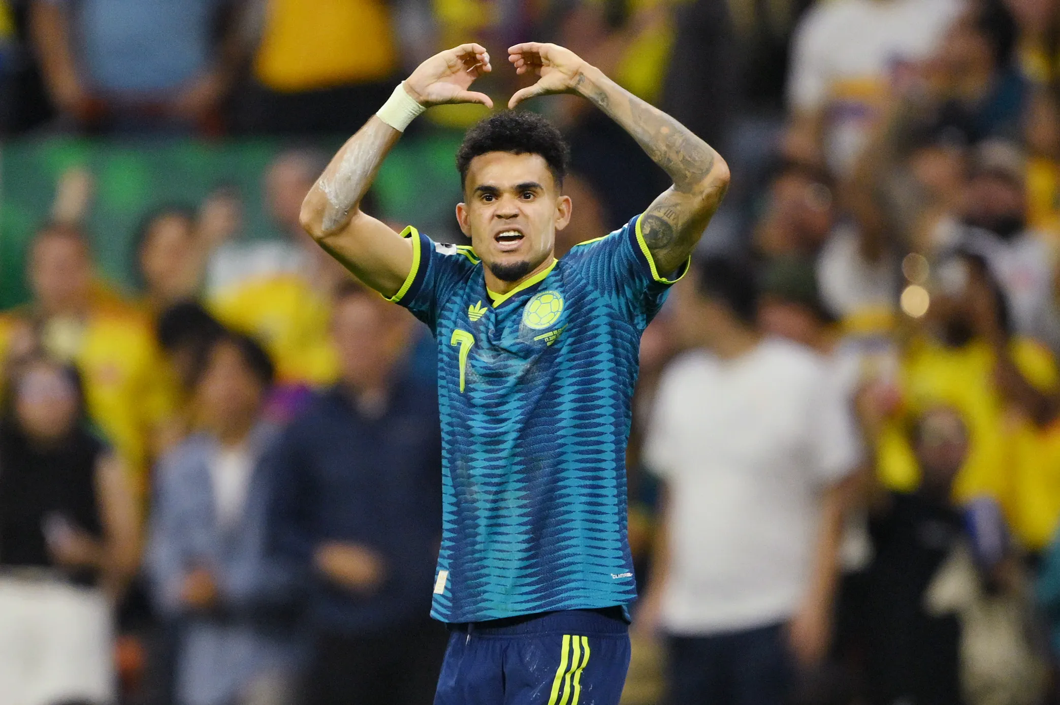 Díaz começou a Copa com um gol e uma assistência. Photo by David Ramos/Getty Images
