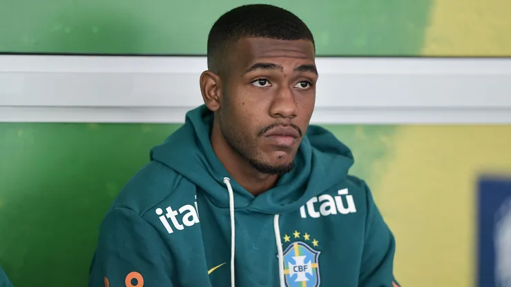 Rayan jogador do Brasil durante em coletiva de imprensa realizada no Granja Comary. Foto: Thiago Ribeiro/AGIF