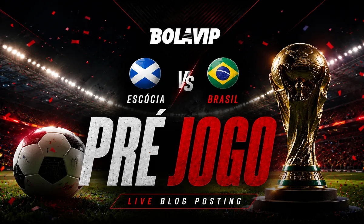 Escócia x Brasil: onde assistir ao vivo e grátis o jogo em tempo real pela Copa do Mundo 2026