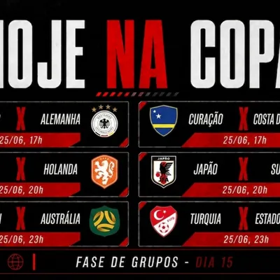 Hoje na Copa tem Alemanha e Holanda em campo