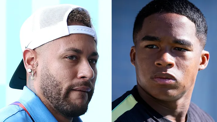 FotoxFoto: Neymar (Kevin C. Cox/Getty Images); Endrick (Ira L. Black/Getty Images)