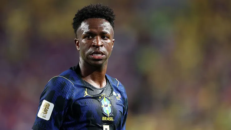 PHILADELPHIA, PENNSYLVANIA - JUNE 19: Vinicius Junior #7 of Brazil during the FIFA World Cup 2026 Group C match between Brazil and Haiti at Philadelphia Stadium on June 19, 2026 in Philadelphia, Pennsylvania. (Photo by Dan Mullan/Getty Images)