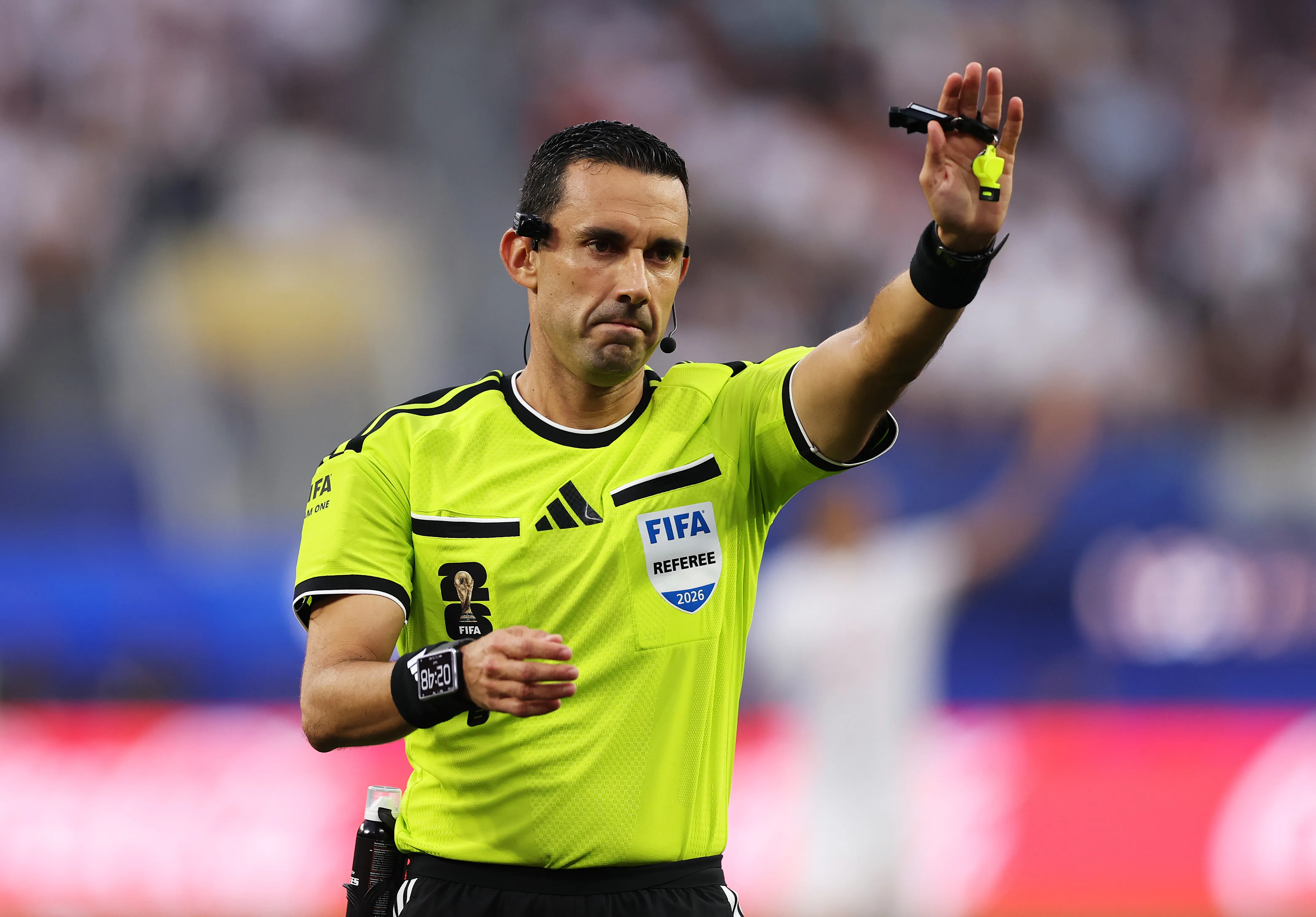 Árbitro Cesar Ramos. (Photo by Richard Heathcote/Getty Images)