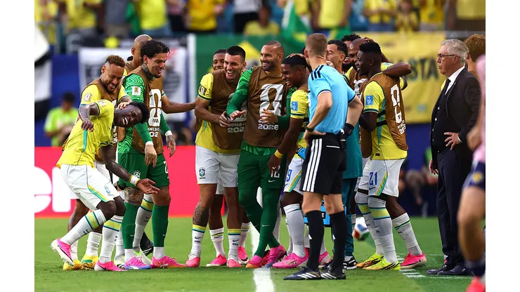 Danilo e Paquetá jogam bem, e dupla do Flamengo é destaque em vitória do Brasil contra Escócia. (Photo by Megan Briggs/Getty Images)