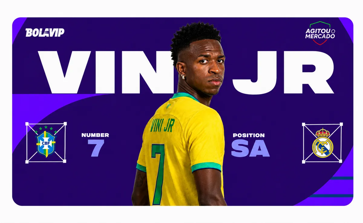 Agitou o Mercado: Vini Jr. faz grande jogo pelo Brasil em meio a rumores de saída do Real Madrid