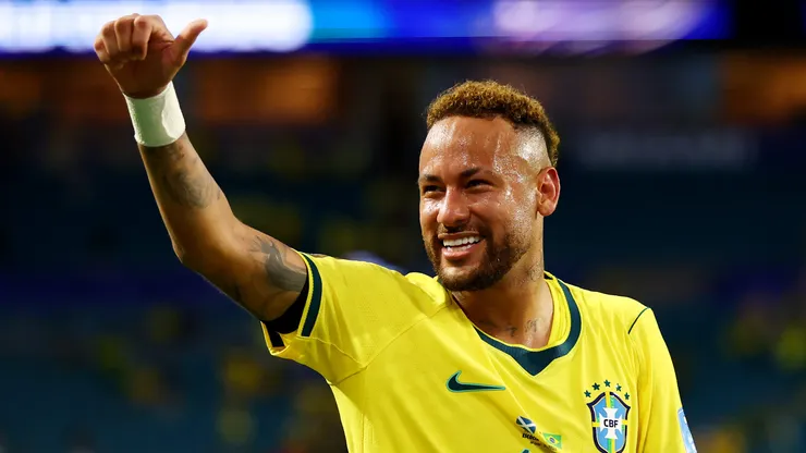 Neymar, que fez sua estreia na Copa 2026, foi elogiado por Pedro Neto. Foto: Robert Cianflone/Getty Images
