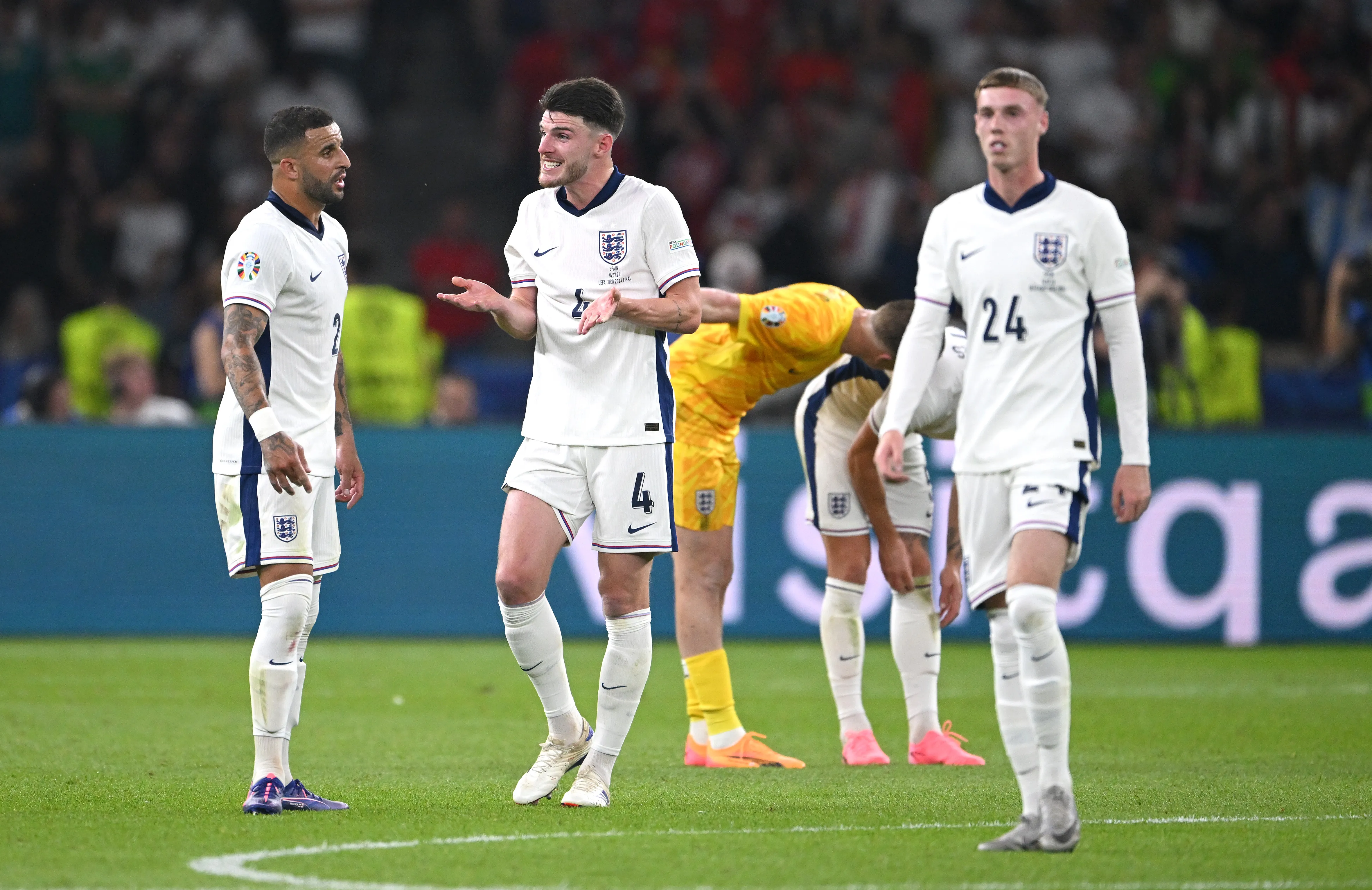Palmer na final da última Eurocopa. Foto: Stu Forster/Getty Images