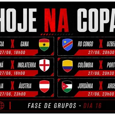 Colômbia e Portugal fazem duelo decisivo neste sábado na Copa