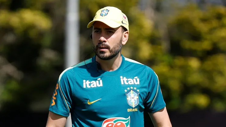 Davide Ancelotti durante treino da Seleção Brasileira - Foto: Rafael Ribeiro/CBF