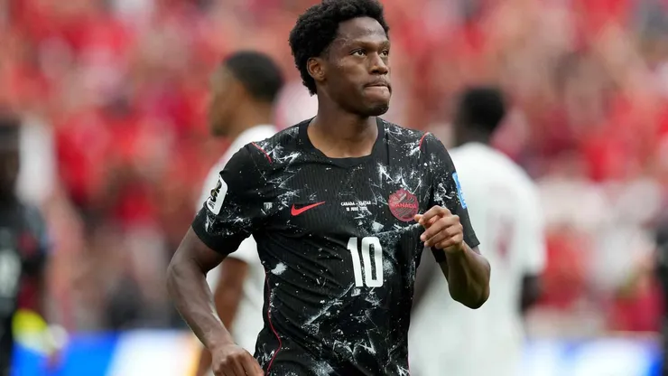 Jonathan David é a principal esperança de gols do Canadá no mata-mata da Copa. Crédito: The Canadian Press / Alamy.