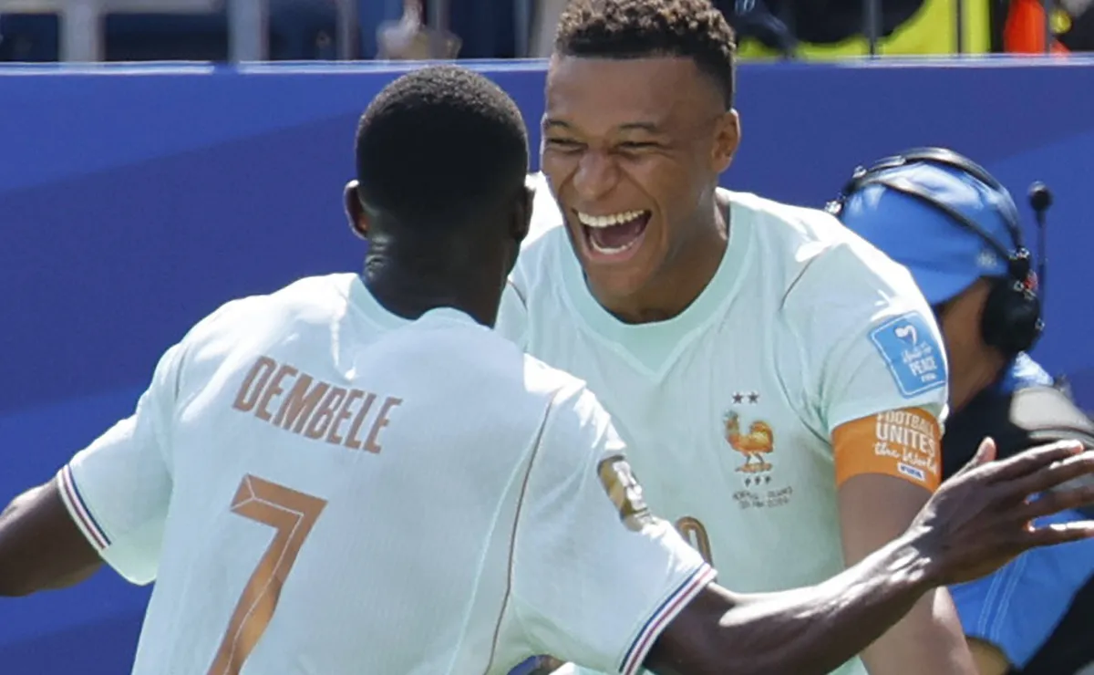 Mbappé volta a brilhar e tem dia de ‘garçom’ em goleada da França sobre a Noruega