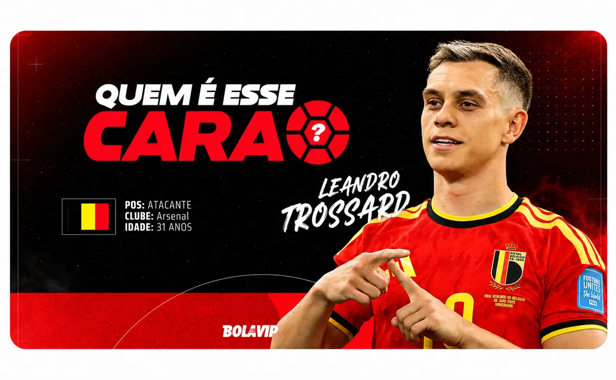 Quem é Leandro Trossard? Conheça o destaque da Bélgica na Copa do Mundo 2026