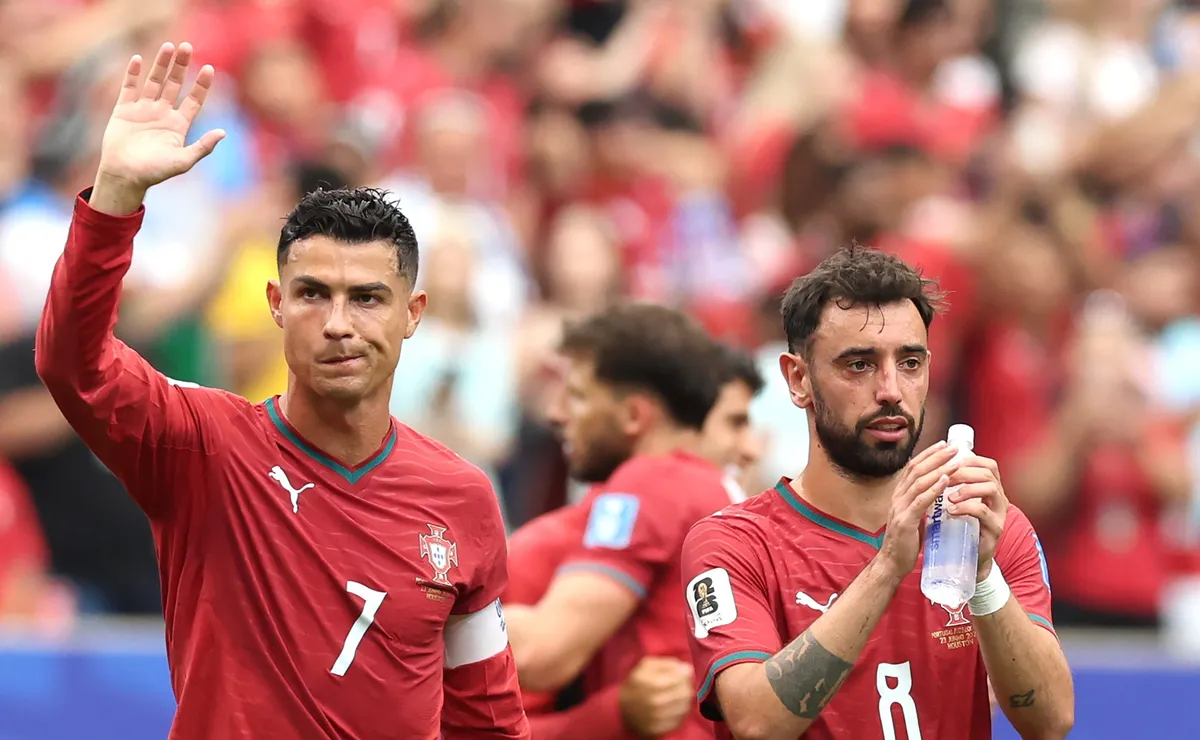 Com Cristiano Ronaldo, Portugal mantém time base para enfrentar a Colômbia na Copa do Mundo
