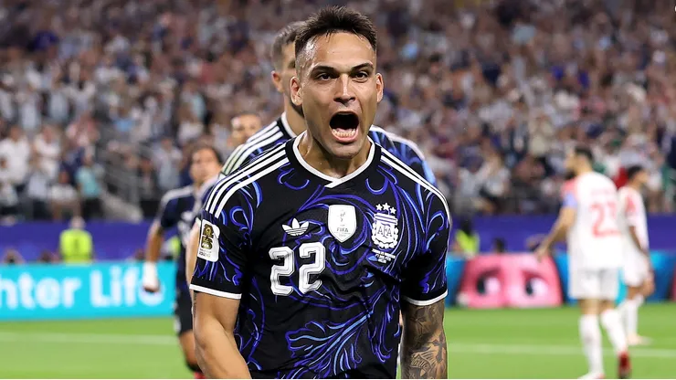 Lautaro Martínez marcou seu primeiro gol na Copa do Mundo de 2026 (Photo by Luke Hales)