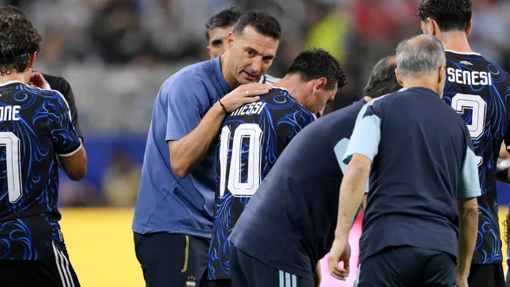 Scaloni revela motivo para poupar Messi e destaca atitude do camisa 10 na vitória da Argentina - Foto David RamosGetty Images