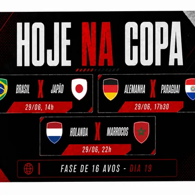 Hoje na Copa tem Brasil em campo contra o Japão