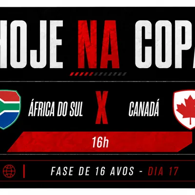 África do Sul e Canadá abrem o mata-mata da Copa