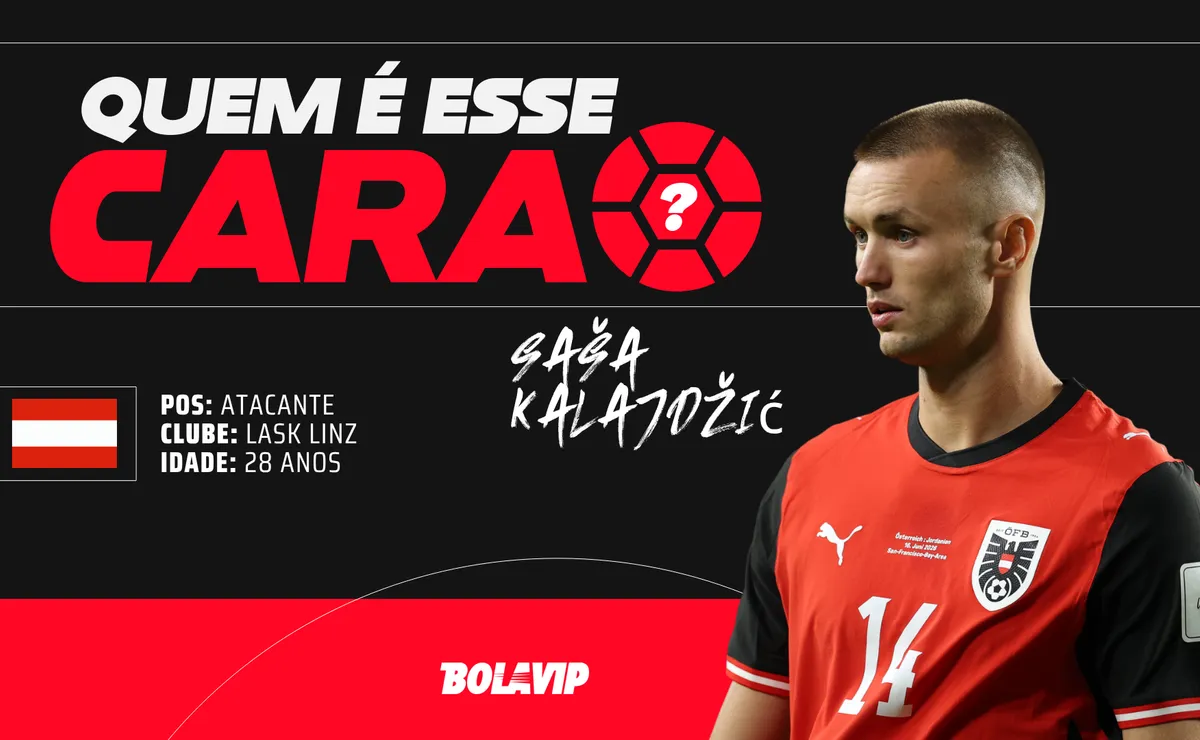 Quem é esse cara? Saša Kalajdžić marca e leva a Áustria ao mata-mata da Copa do Mundo