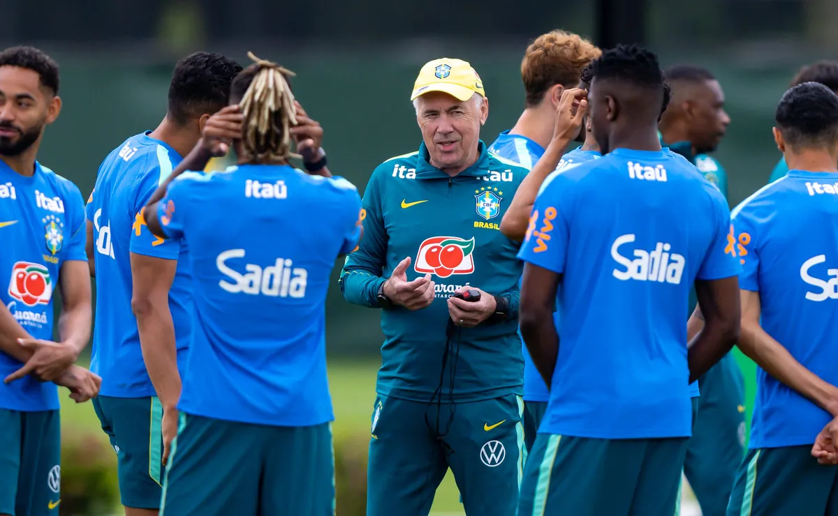 Seleção Brasileira fecha preparação para enfrentar o Japão, e Ancelotti indica escalação inicial