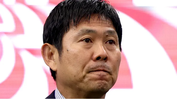 Hajime Moriyasu técnico do Japão. Foto: Molly Darlington/Getty Images