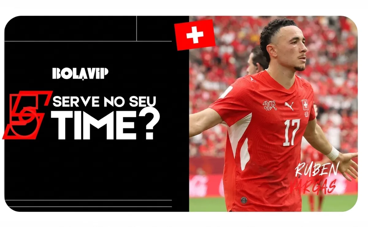 Serve no seu time? Ruben Vargas é destaque na Copa do Mundo e está avaliado em R$ 71 milhões