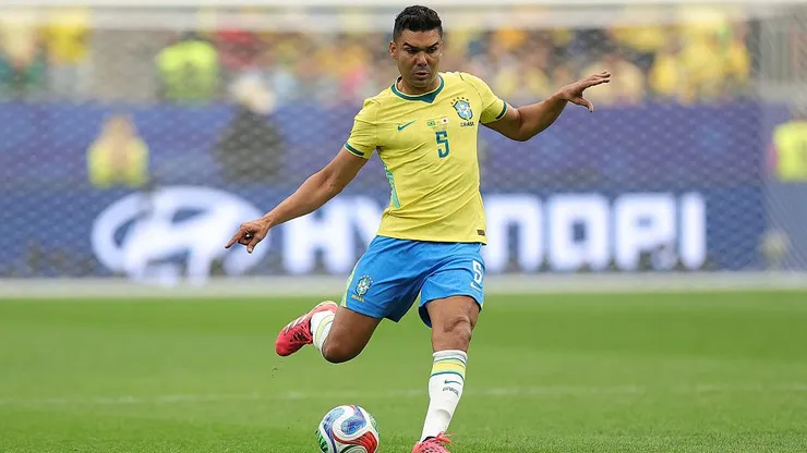 Casemiro marcou um dos gols do Brasil na vitória sobre o Japão. Foto: Alex Slitz/Getty Images