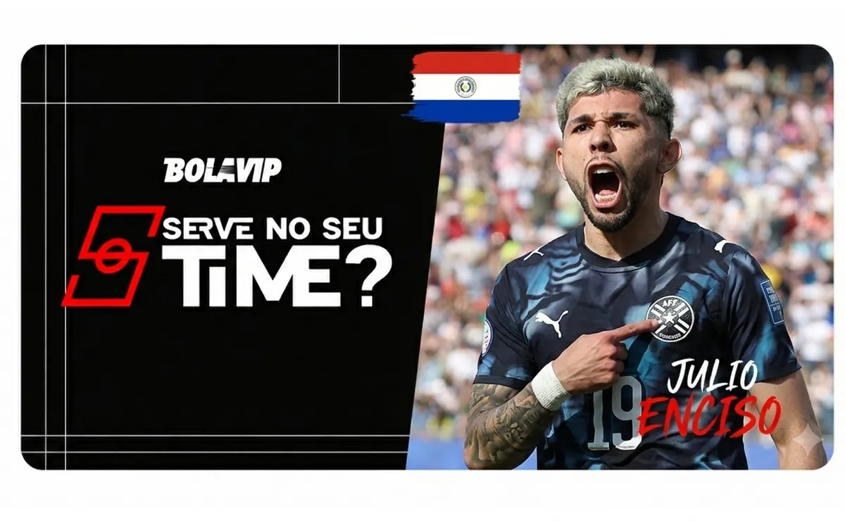 Serve no seu time? Julio Enciso cresce com o Paraguai e pode despertar interesse no futebol brasileiro