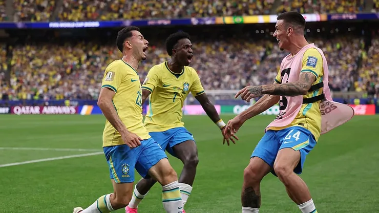 Gabriel Martinelli marcou o gol da virada do Brasil sobre o Japão. Foto: Lars Baron/Getty Images