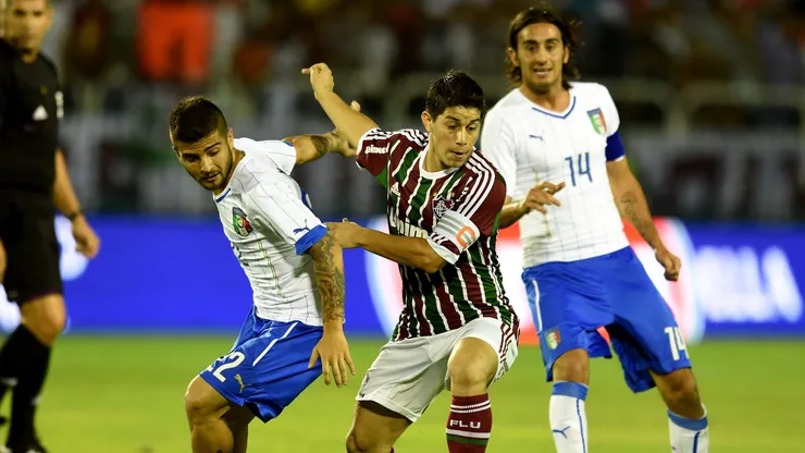 Fluminense enfrentou a Itália em 2013. Foto: Claudio Villa/Getty Images