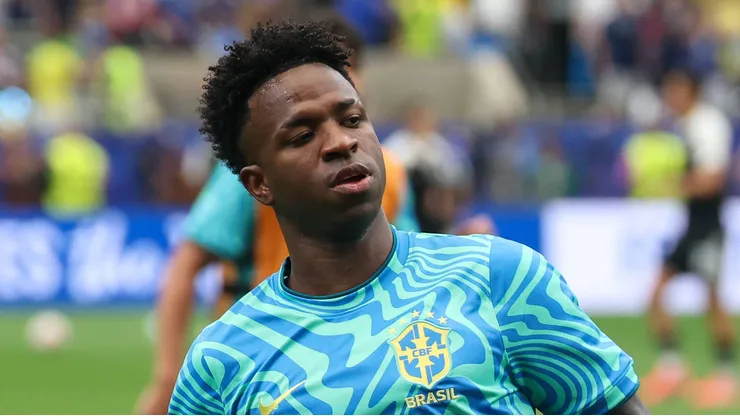 Vinicius Júnior tem sido destaque da Seleção Brasileira na Copa 2026 - Foto: David Buono Icon Sportswire
