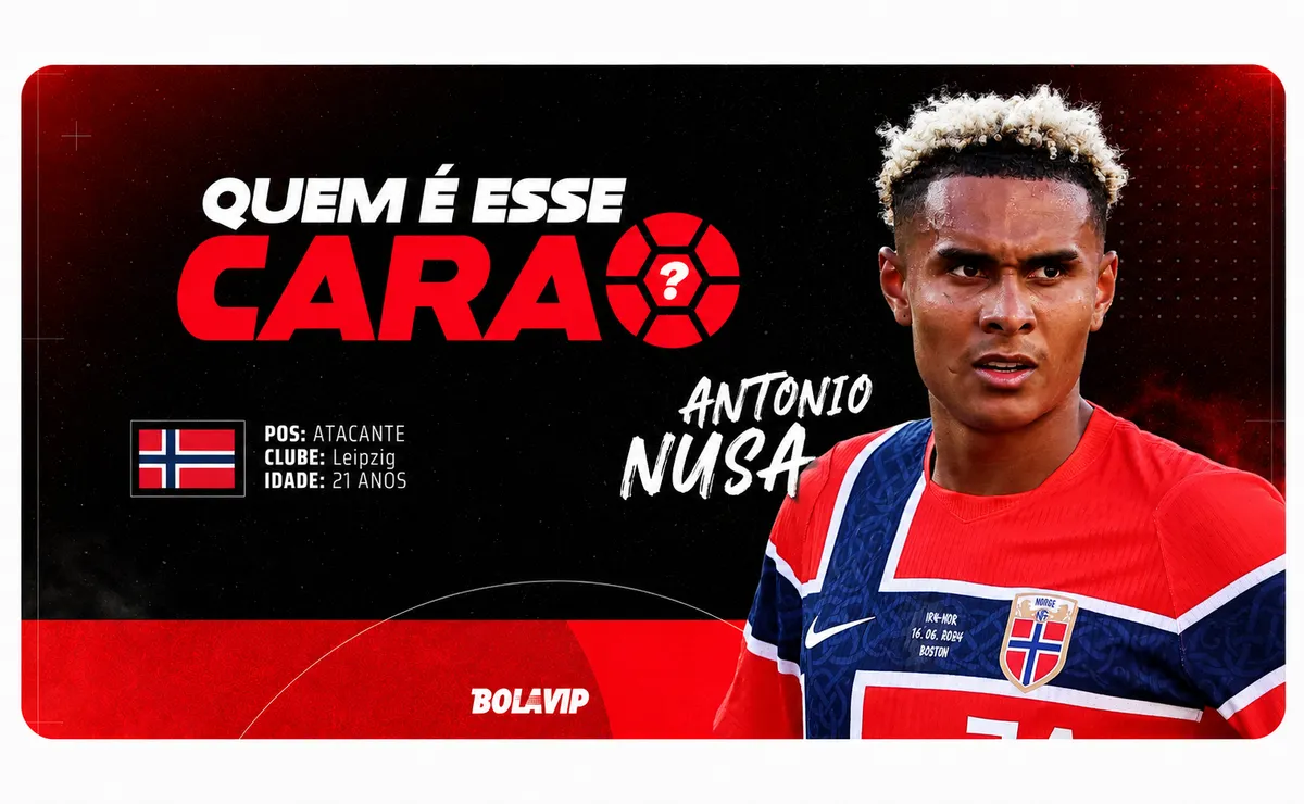 Quem é esse cara? Antonio Nusa será uma das armas da Noruega contra o Brasil na Copa do Mundo