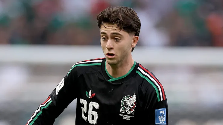ZAPOPAN, MEXICO - JUNE 18: Brian Gutierrez of Mexico during the FIFA World Cup 2026 Group A match between Mexico and Korea Republic at Guadalajara Stadium on June 18, 2026 in Zapopan, Mexico. (Photo by Carl Recine/Getty Images)